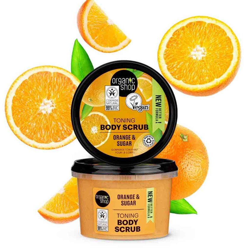 Organic Shop Orange & Sugar Toning Body Scrub 250ml