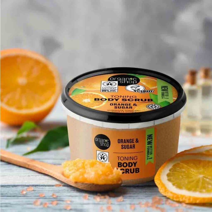 Organic Shop Orange & Sugar Toning Body Scrub 250ml