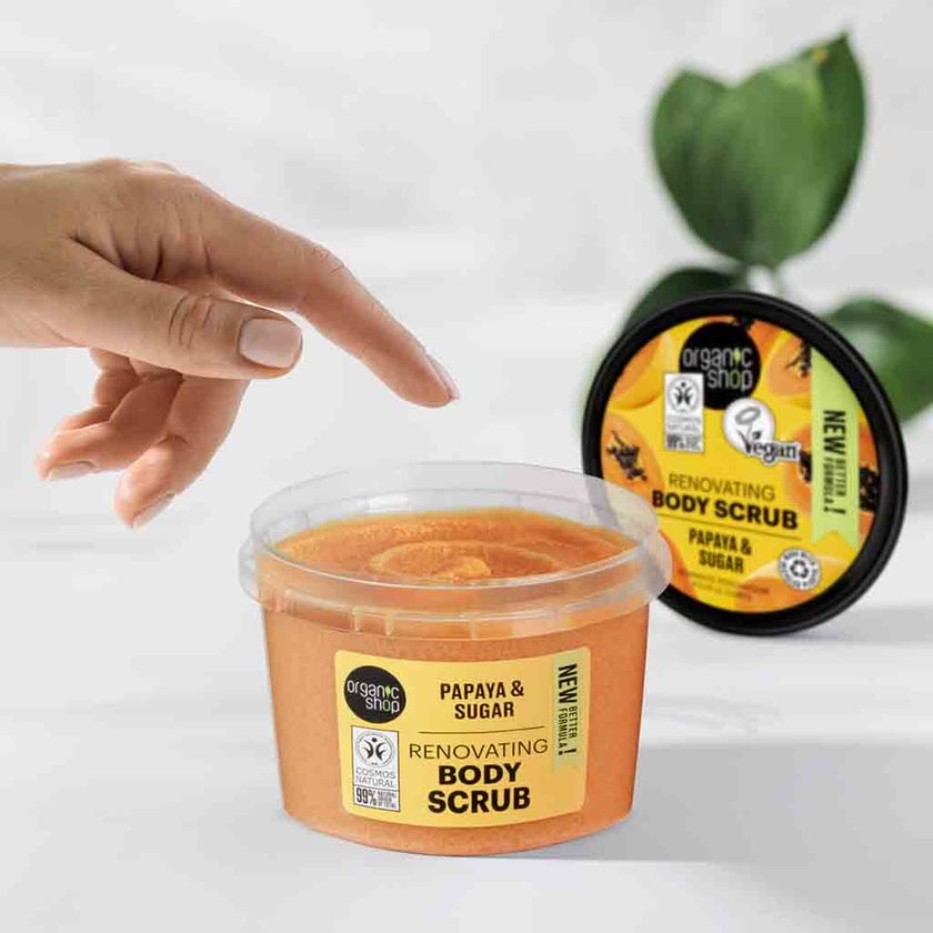 Organic Shop Papaya & Sugar Renovating Body Scrub 250ml