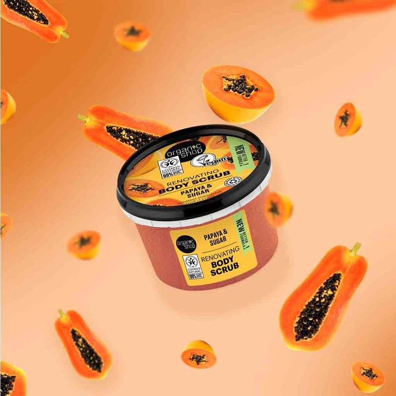 Organic Shop Papaya & Sugar Renovating Body Scrub 250ml