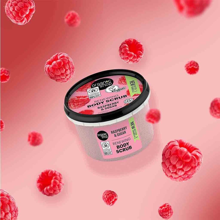 Organic Shop Raspberry & Sugar Renewing Body Scrub 250ml