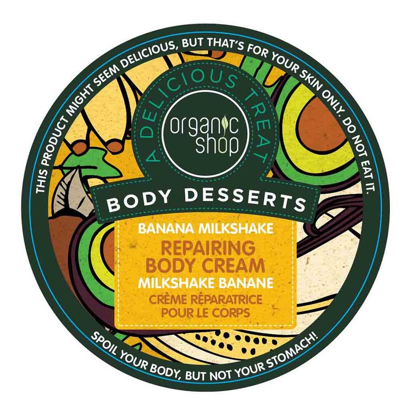 Organic Shop Banana Milkshake Repairing Body Cream 450ml