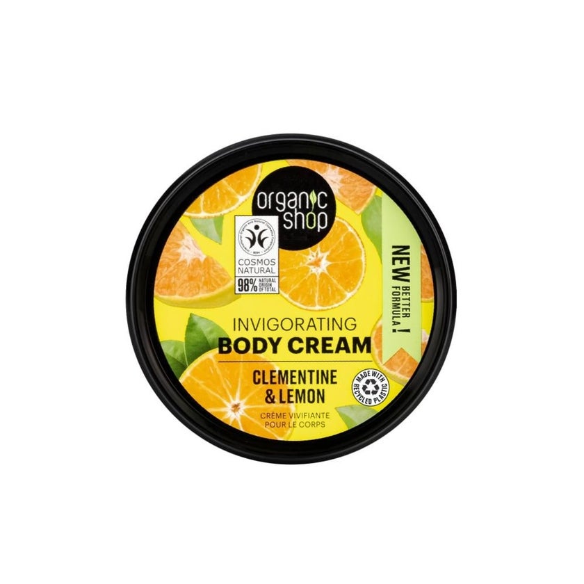 Organic Shop Clementine & Lemon Invigorating Body Cream 250ml