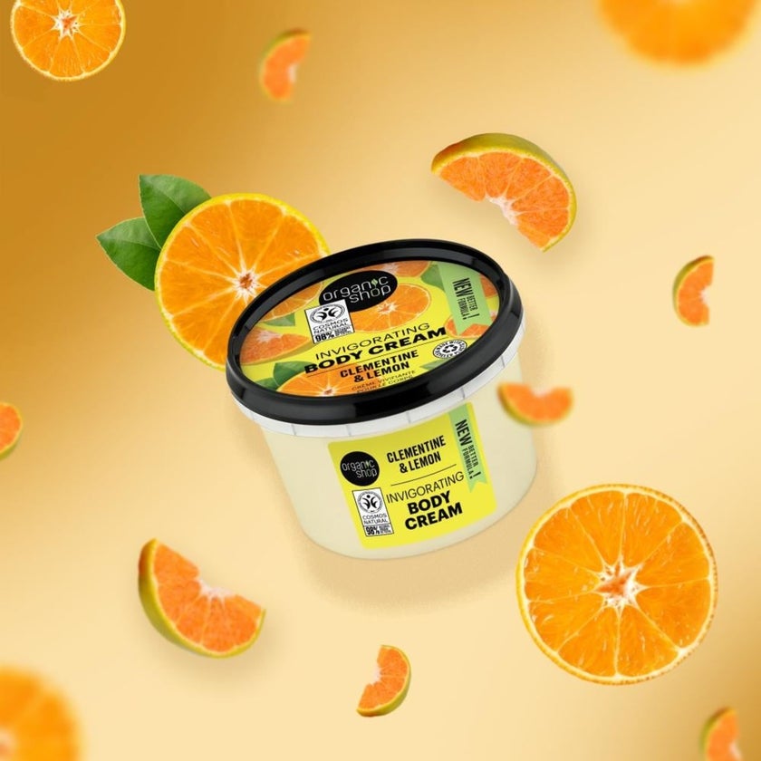Organic Shop Clementine & Lemon Invigorating Body Cream 250ml
