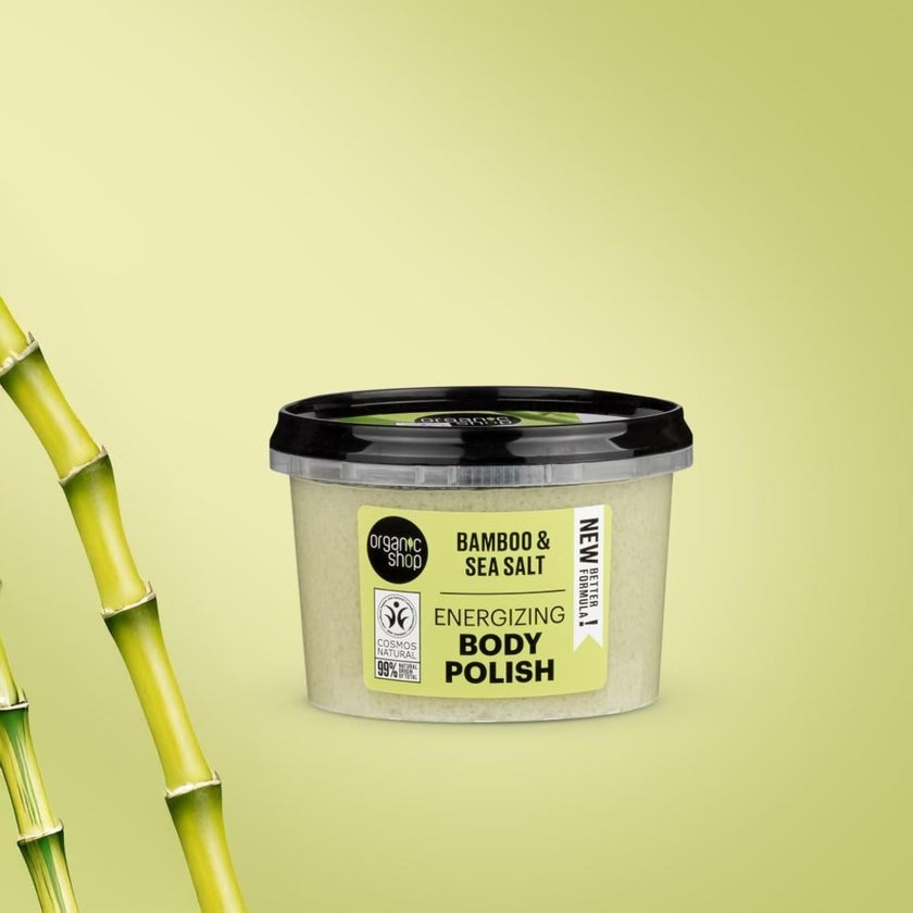 Organic Shop Bamboo & Sea Salt Energizing Body Polish 250ml