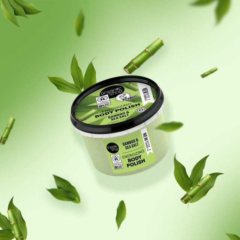 Organic Shop Bamboo & Sea Salt Energizing Body Polish 250ml