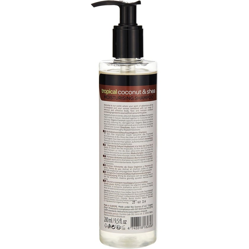 Organic Shop Coconut & Shea Moisturising Shampoo 280ml