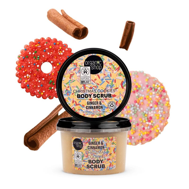 Organic Shop Ginger & Cinnamon Christmas Cookies Body Scrub 250ml