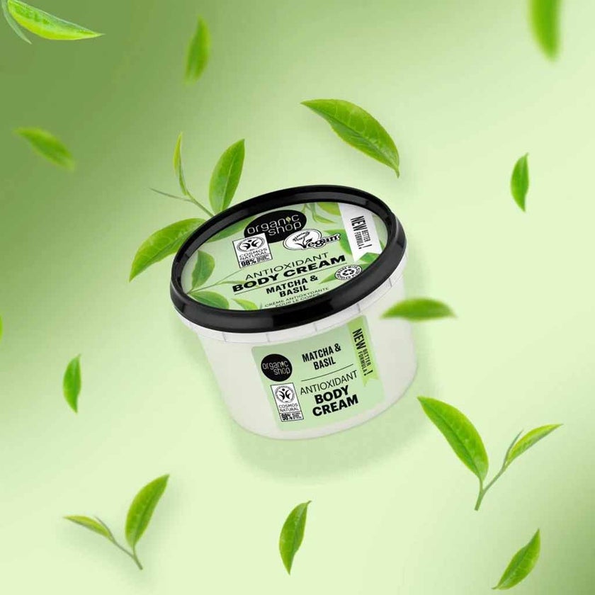 Organic Shop Matcha & Basil Antioxidant Body Cream 250ml