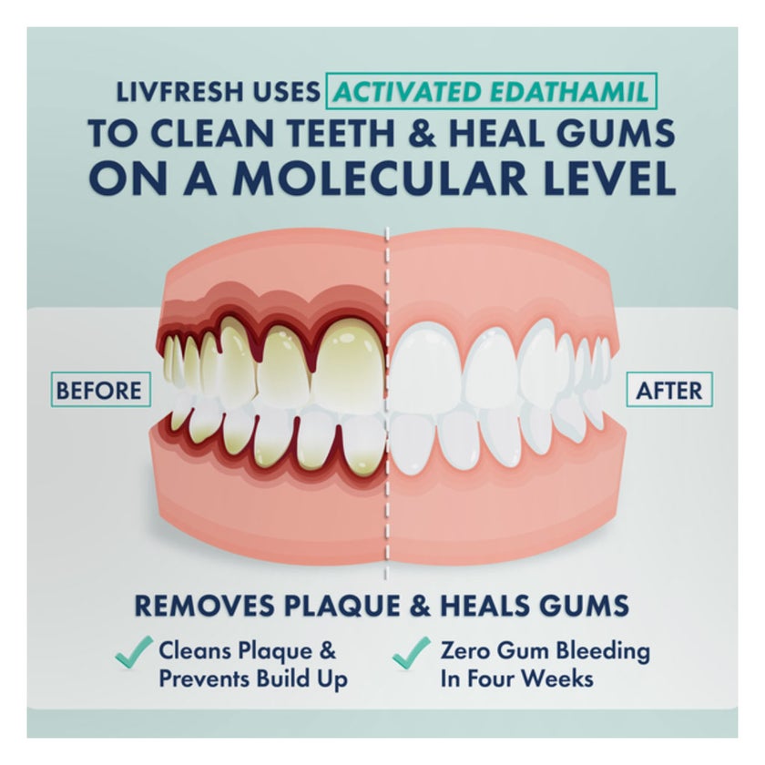 Livfresh Wintergreen Whitening Foaming Toothpaste 50g