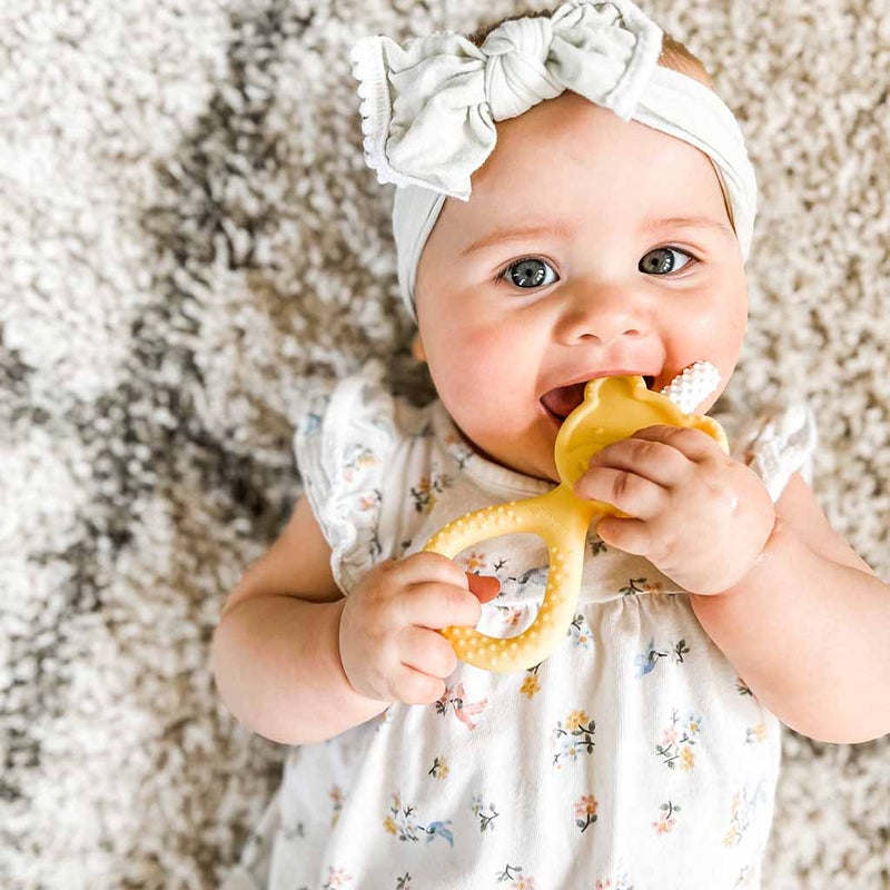 Oogiebear 360° Teether For 3+ Months Baby - Yellow Color