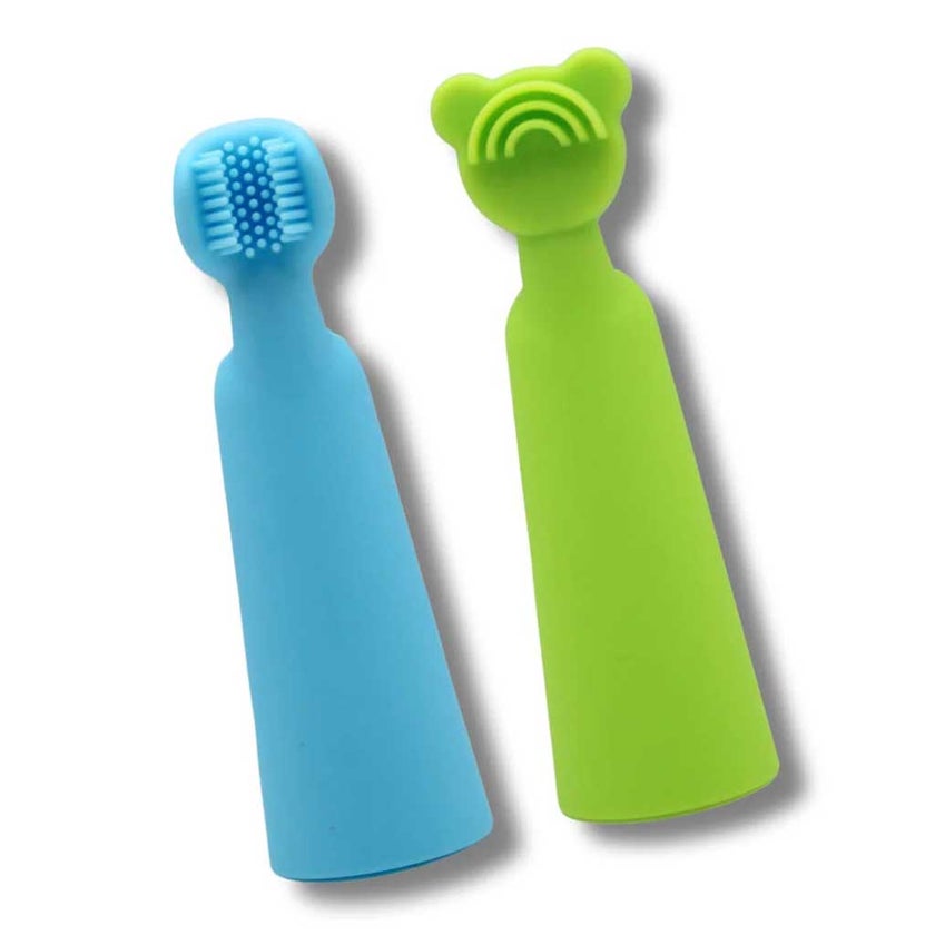 Oogiebear Baby Finger Brush & Tongue Scrapper For 3+ Months, Pack of 2’s