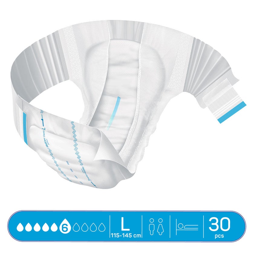 Hartmann Molicare Premium Elastic Adult Diapers 115x145cm - Large, Pack of 30's