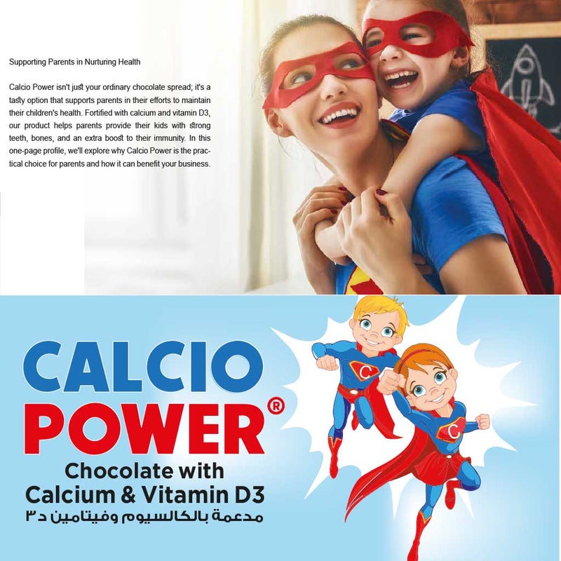 Healthy Hub Calcio Power Chocolate Spread With Vitamin D3 & Calcium 350g