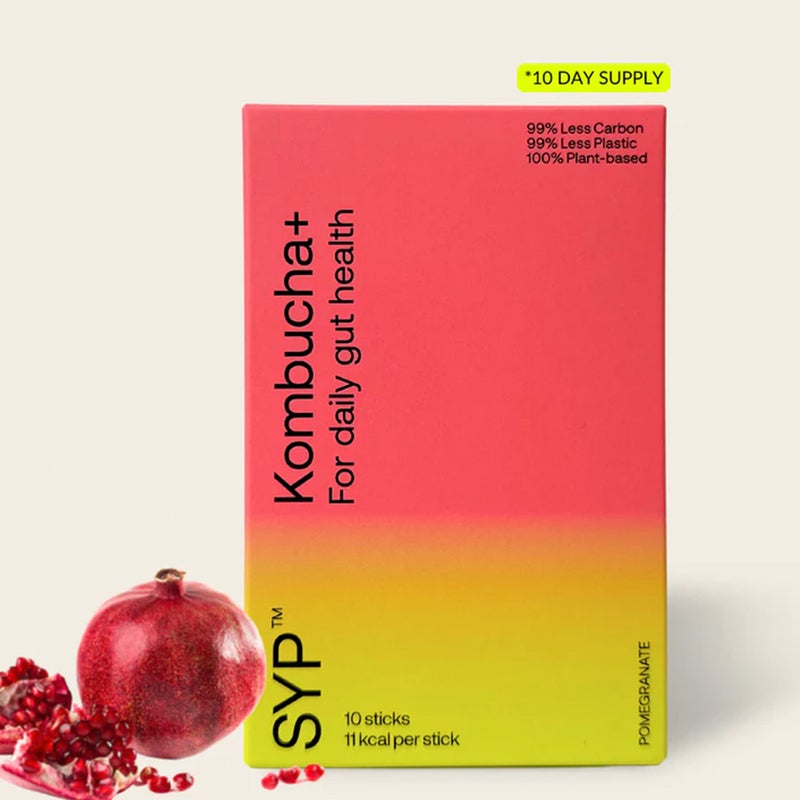 Shake Your Plants Kombucha+ Pomegranate Drink Sticks, Pack of 10's