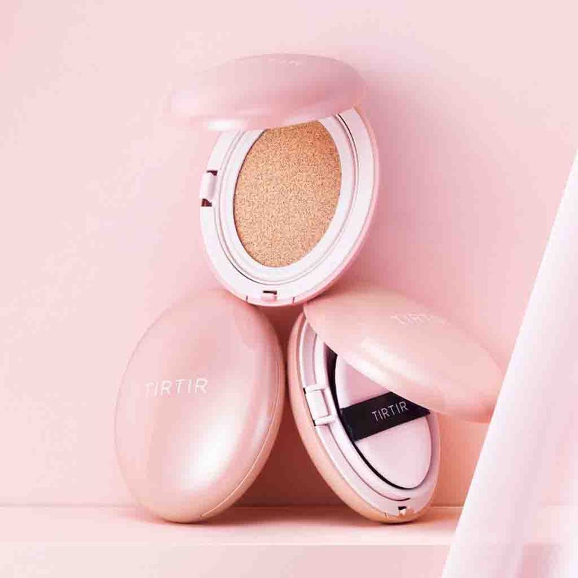 Tirtir Mask Fit All-Cover Pink Cushion Foundation 17C Porcelain 18g