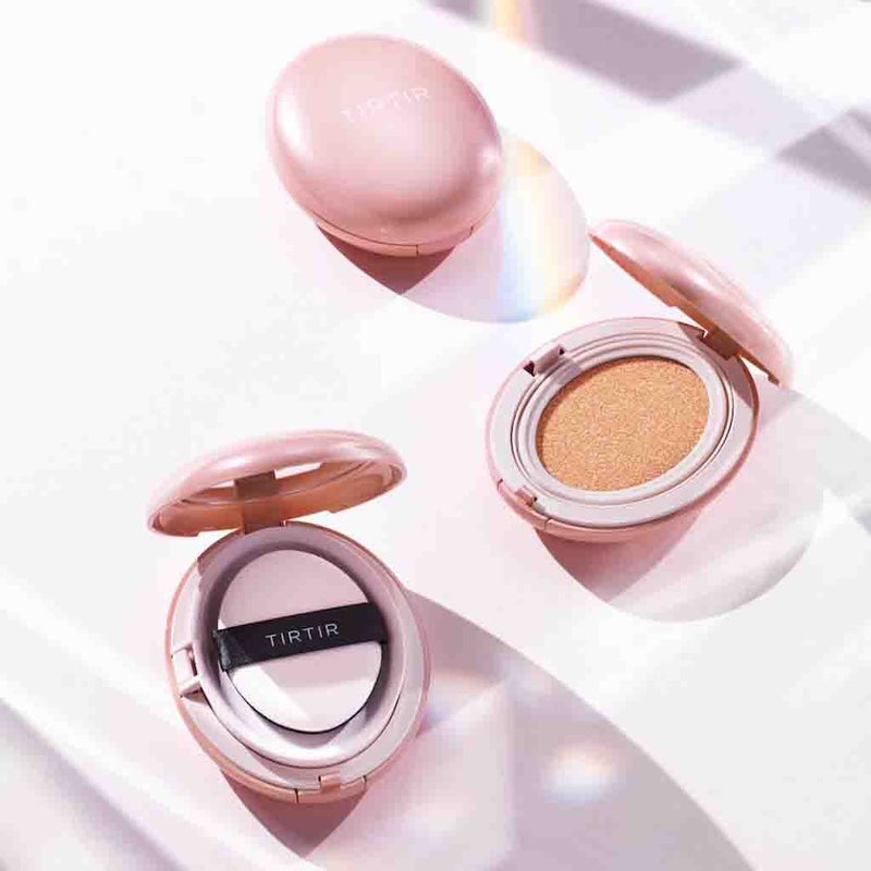 Tirtir Mask Fit All-Cover Pink Cushion Foundation 17C Porcelain 18g