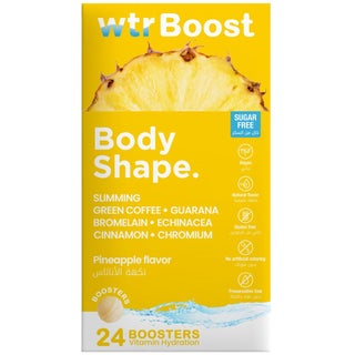 WTR Boost Body Shape Effervescent Boosters - Pineapple Flavor, Pack of 24's