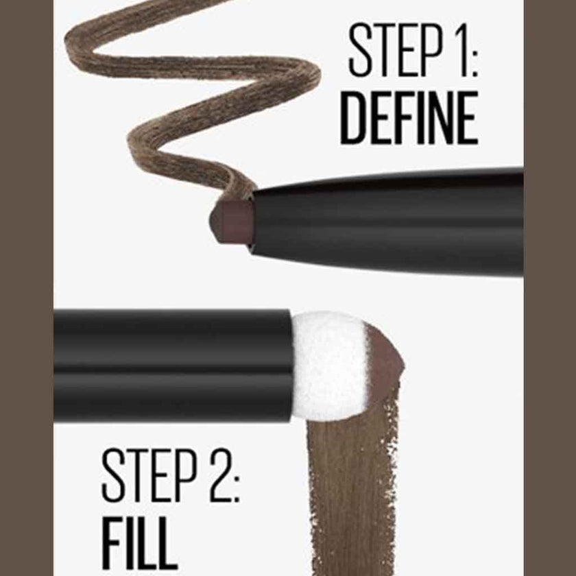 Maybelline Express Brow Eyebrow Pencil & Powder 05 - Black Brown