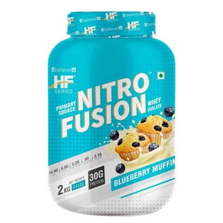 Healthfarm Nitro Fusion Whey Isolate Protein Powder - Blueberry Muffin 2kg - 62 Servings