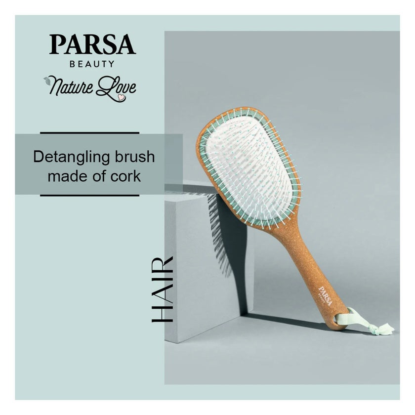 Parsa Beauty Nature Love Cork Detangling Hairbrush