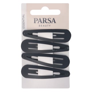 Parsa Beauty Matt Black Hair Clips, Pack of 4’s