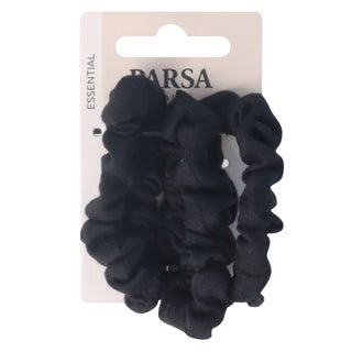 Parsa Beauty Metal Free Black Scrunchie, Pack of 3’s