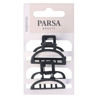 Parsa Beauty Metal Black Matt Hair Clip, Pack of 2’s