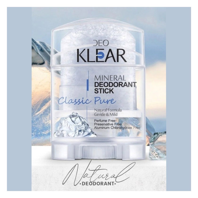 Deo Klear Classic Pure Mineral Deodorant Stick 70g