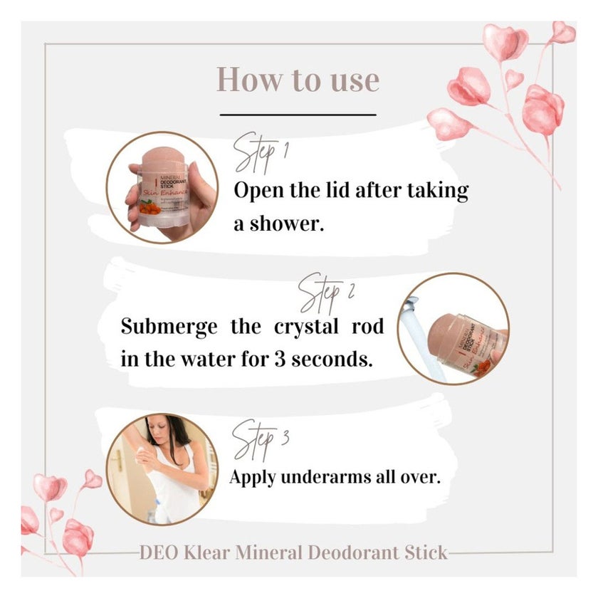 Deo Klear Life In Motion Mineral Deodorant Stick For Men 70g