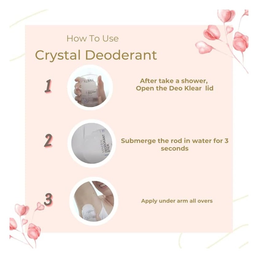 Deo Klear Repair Protect Mineral Deodorant Stick For Men 70g