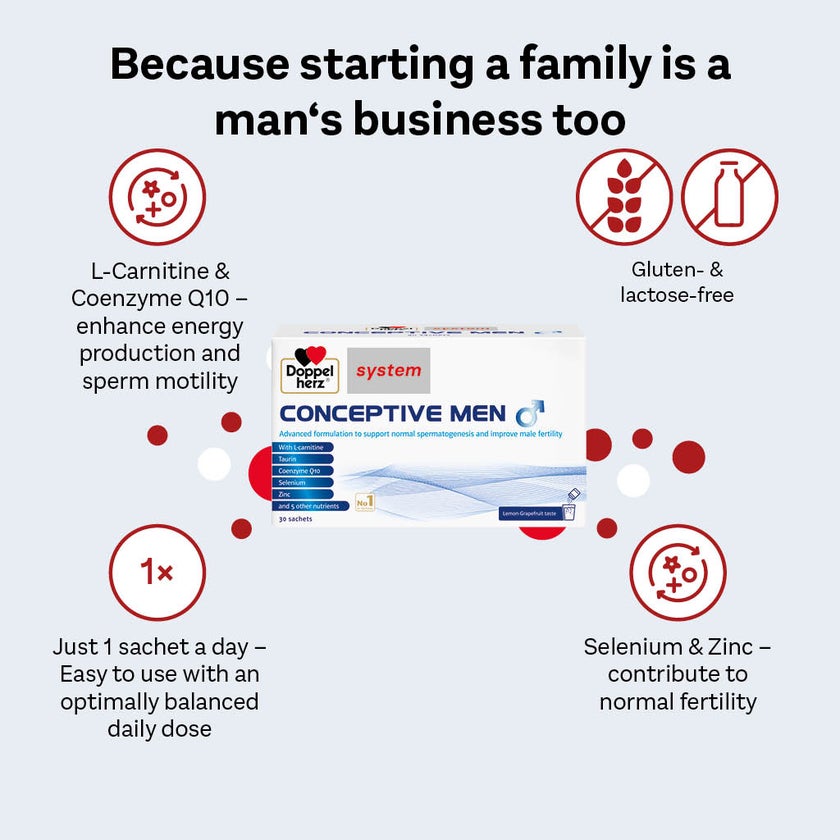 Doppelherz System Conceptive For Men Sachets, Pack of 30’s