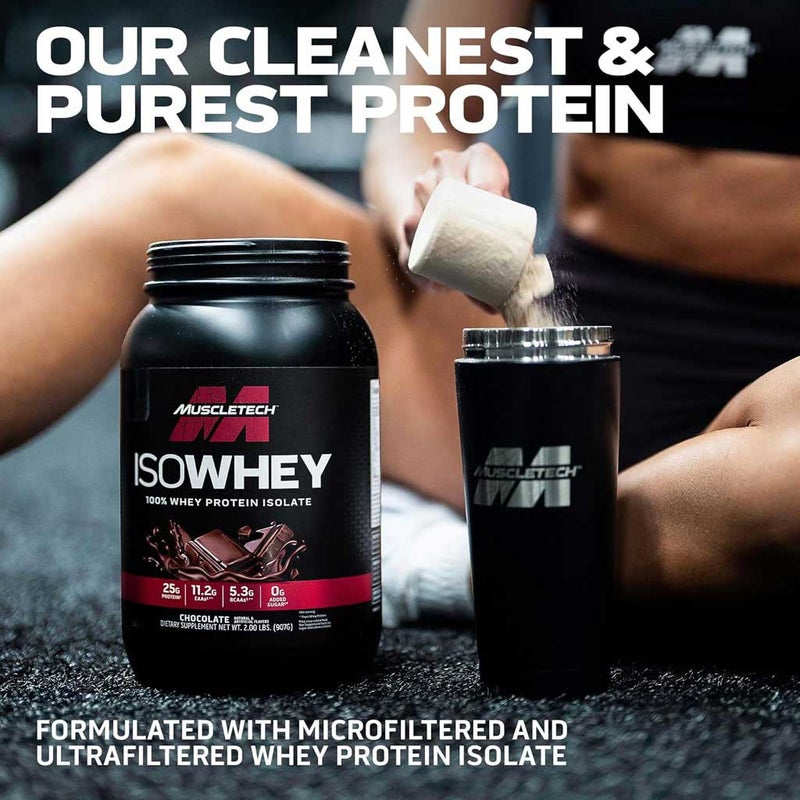 MuscleTech Isowhey 100% Whey Protein Isolate 5lb - Chocolate