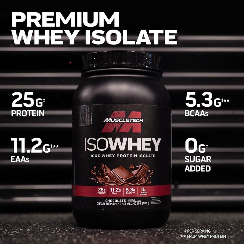 MuscleTech Isowhey 100% Whey Protein Isolate 5lb - Chocolate