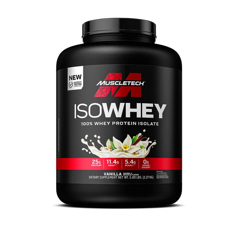MuscleTech Isowhey 100% Whey Protein Isolate 5lb - Vanilla