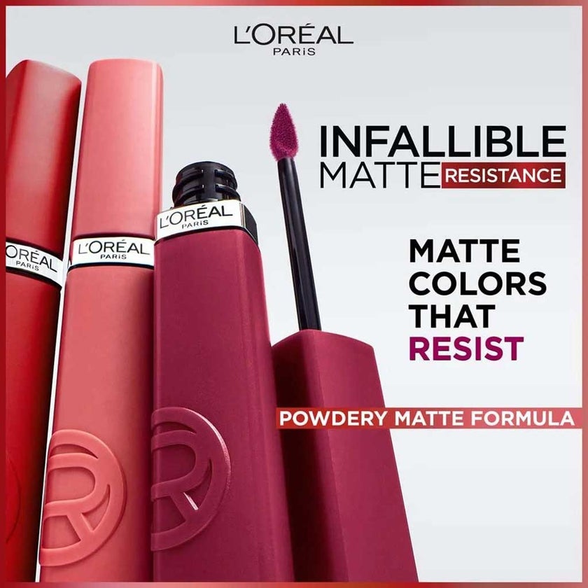 L'Oreal Paris Infallible Matte Liquid Resistance Lipstick 420 - Rouge Paris