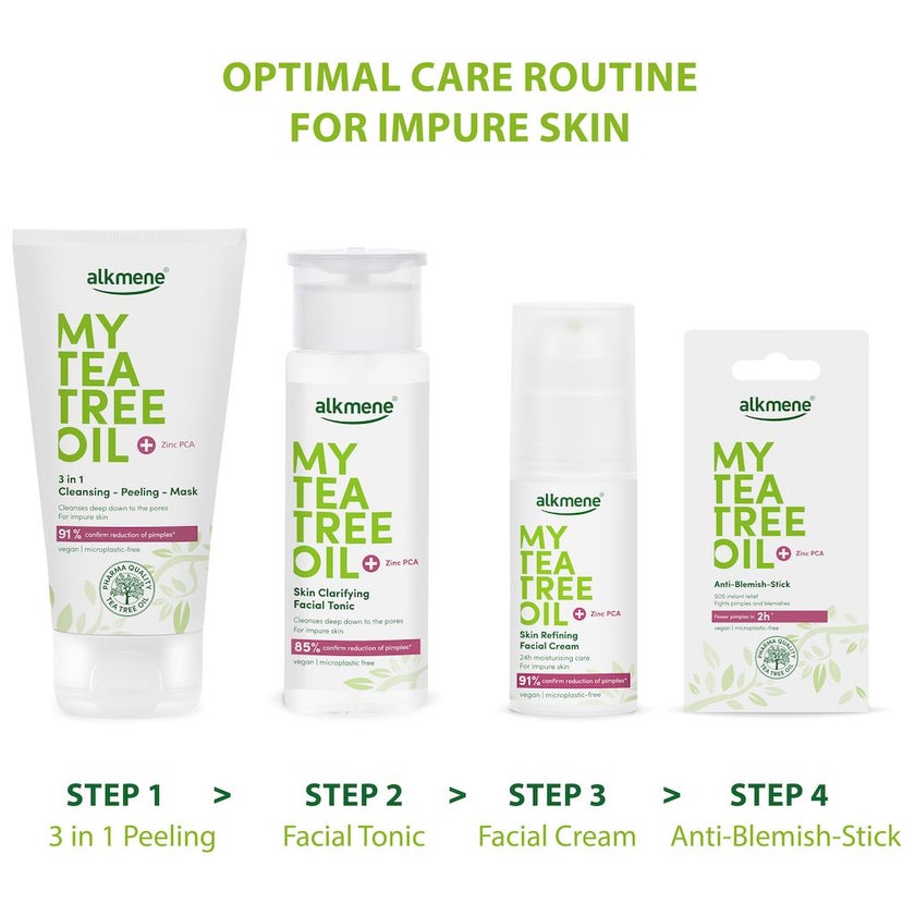 Alkmene My Tea Tree Oil 3-in-1 Cleansing Peeling Mask 150ml 