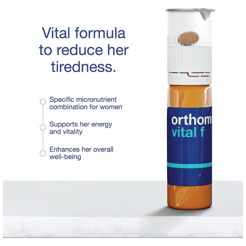 Orthomol Vital F Women's Supplement Vials + Capsules, Pack of 30's