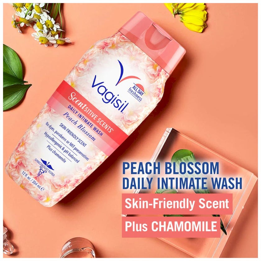 Vagisil Scentsitive Scents Daily Intimate Wash 354ml - Peach Blossom