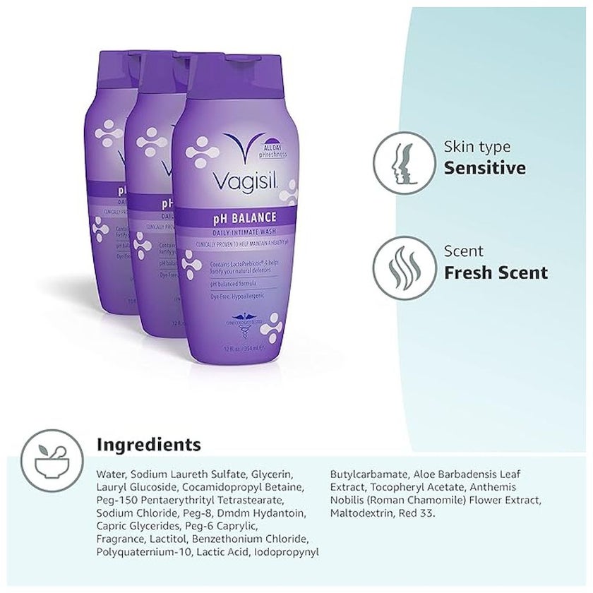 Vagisil pH Balance Daily Intimate Wash 354ml