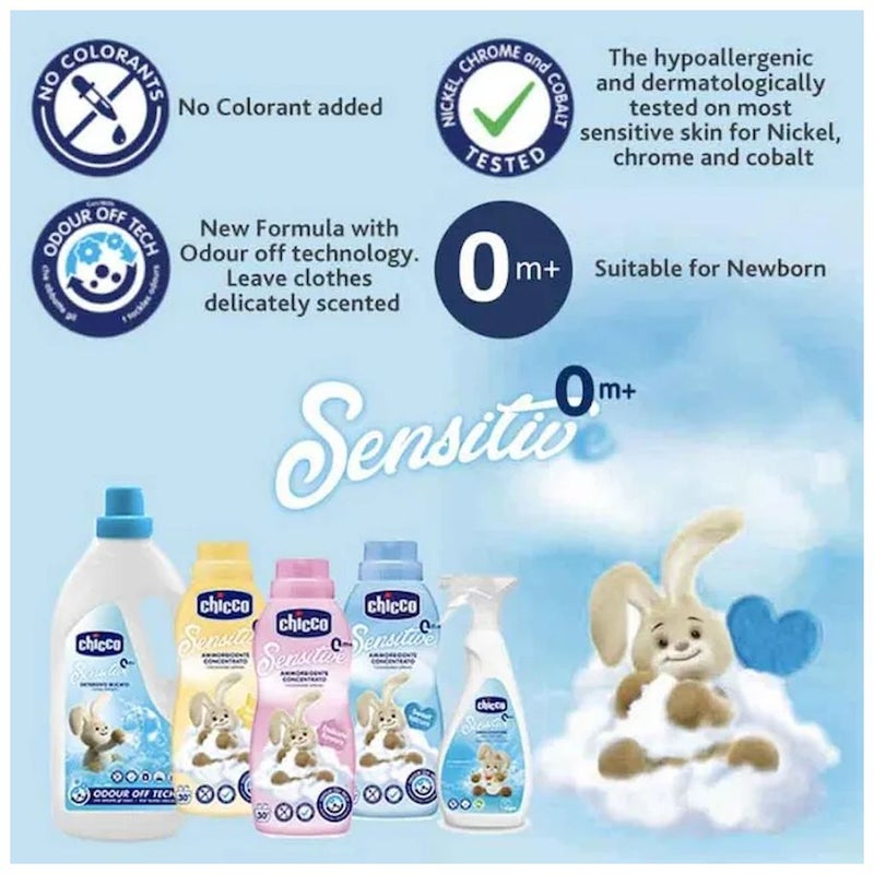 Chicco Sensitive 0M+ Fragrance Free Baby Fabric Stain Remover Spray 500ml