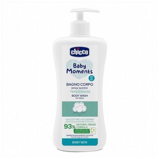Chicco Baby Moments 0M+ No-Tears Mild Body Wash 500ml - Tenderness