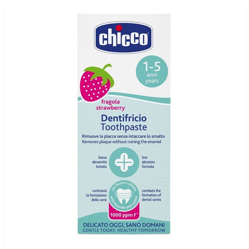 Chicco Kids Toothpaste For 1 To 5 Years 50ml - Strawberry