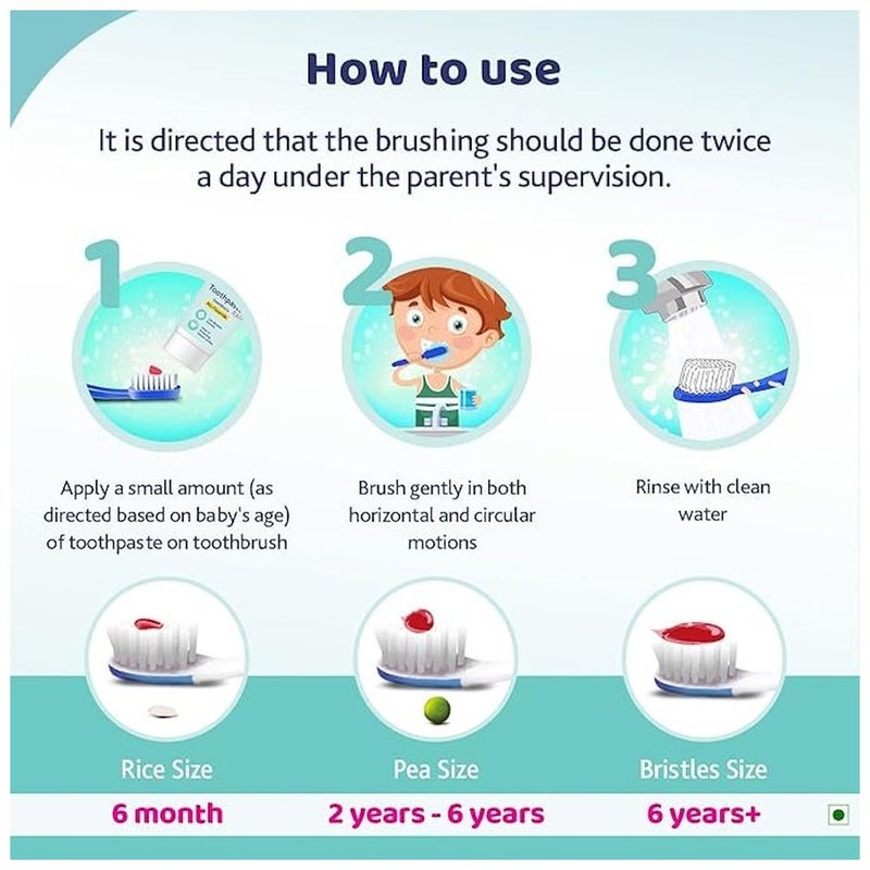 Chicco Kids Toothpaste For 1 To 5 Years 50ml - Tutti-Frutti Fruit Mix