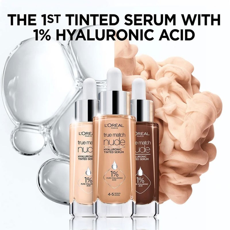 L'Oreal Paris True Match Nude Tinted Serum, Shade 3-4 Light Medium