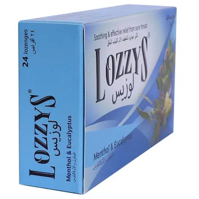 Lozzys Menthol & Eucalyptus Lozenges, Pack of 24's