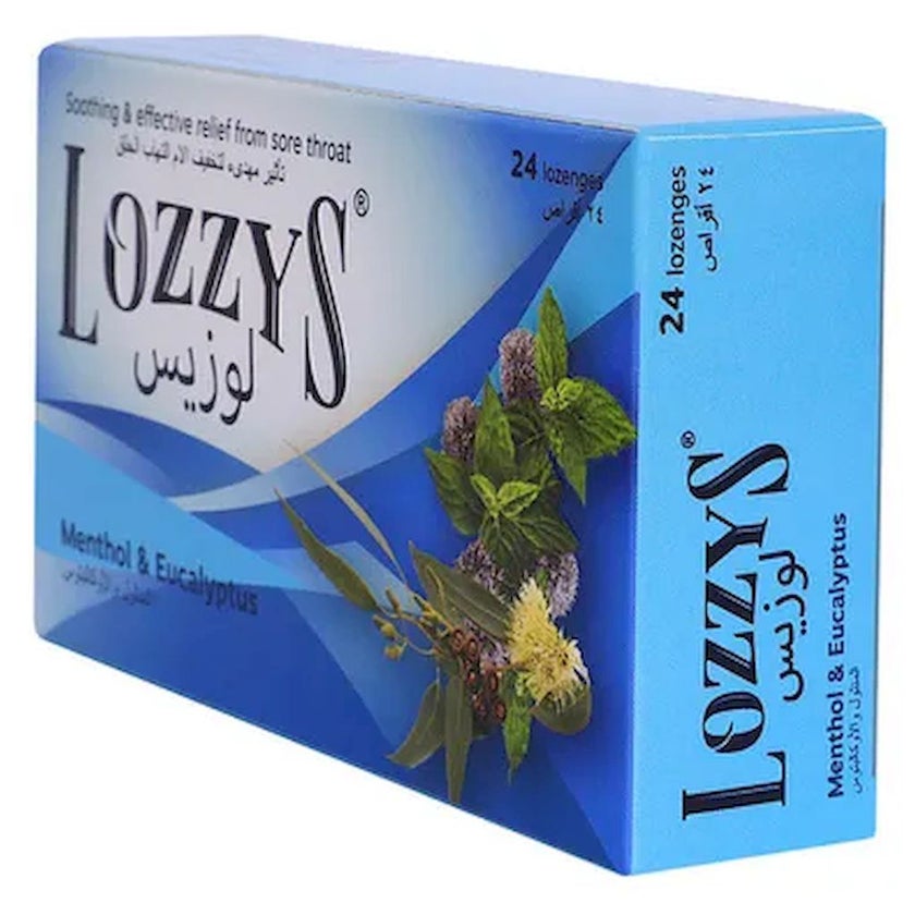 Lozzys Menthol & Eucalyptus Lozenges, Pack of 24's