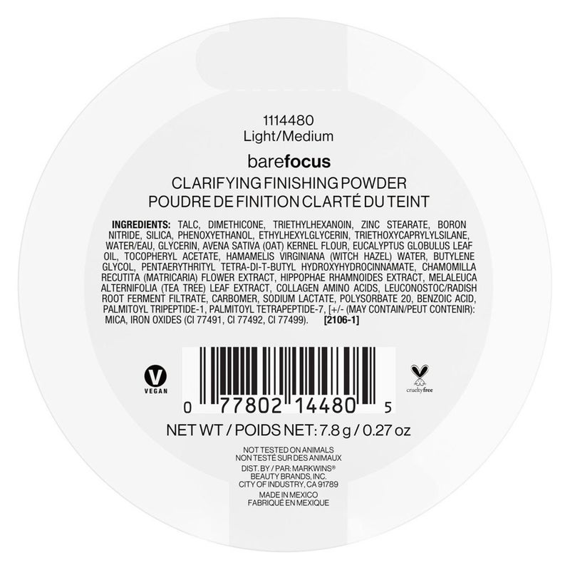 Wet n Wild Bare Focus Clarifying Finishing Powder - Light Medium