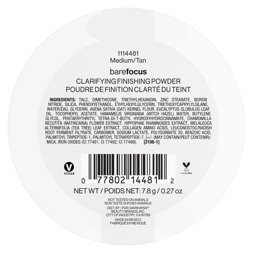 Wet n Wild Bare Focus Clarifying Finishing Powder - Medium Tan