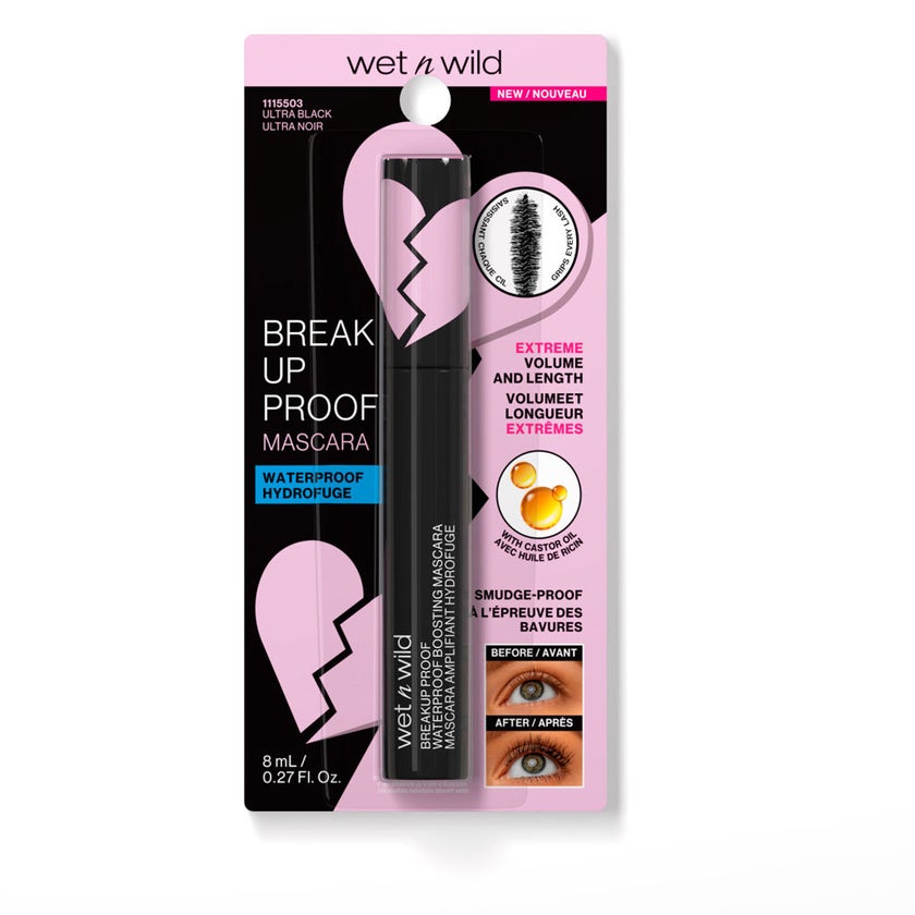 Wet n Wild Breakup Proof Waterproof Boosting Mascara - Ultra Black
